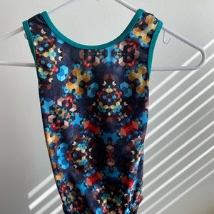 Plum Practicewear gymnastics leotard. Child Large.